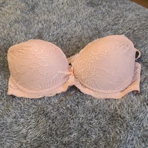 34 B Push Up Lace Bra RN# 72409